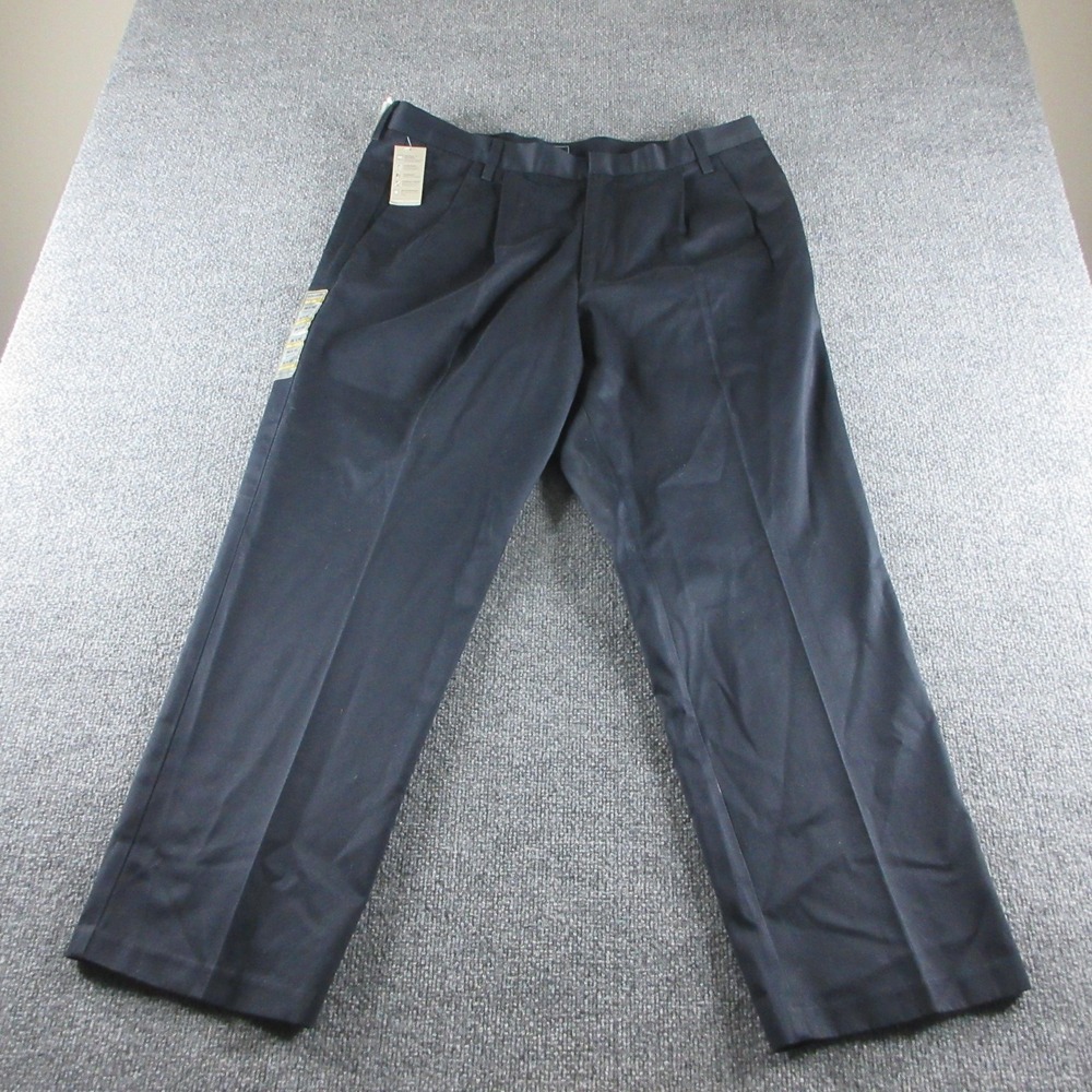 Dockers Pants Mens 38x30 Blue Signature Khaki Chino D3 Classic Fit Pleated